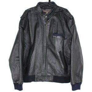 Vintage Members Only Mens Large Leather Jacket C1147